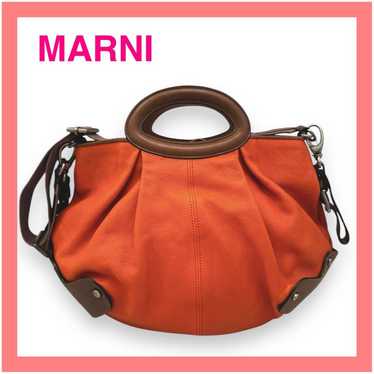 【Almost new‼︎】MARNI 2WAY Handbag Balloon Bag Orang