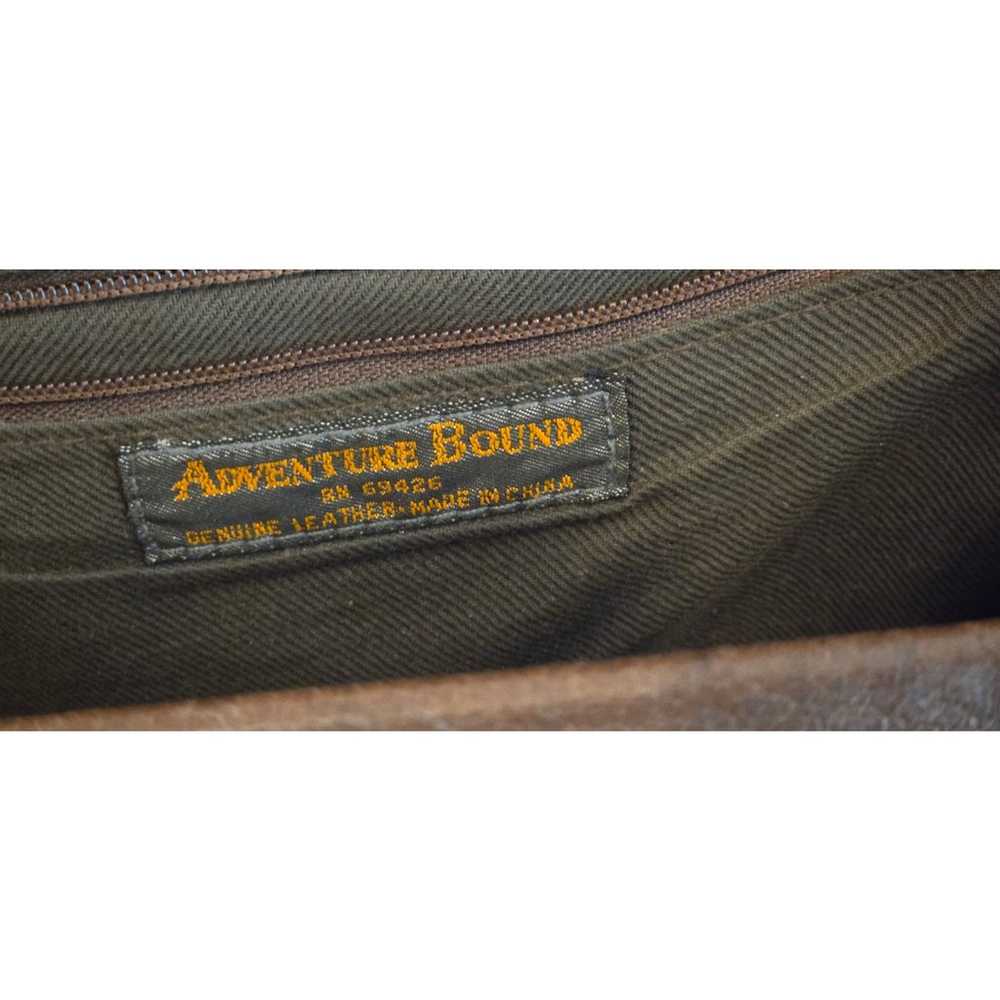 VINTAGE ADVENTURE BOUND Hook & Loop Brown LEATHER… - image 5