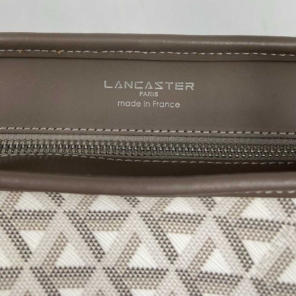 LANCASTER Paris IKON Tote Bag White Grey Signatur… - image 5