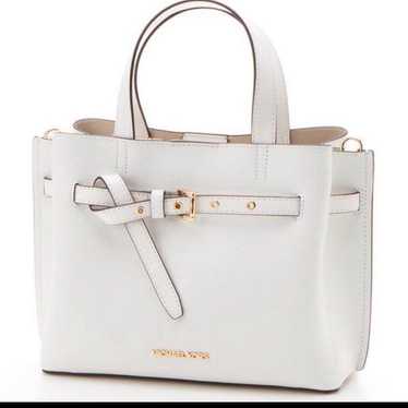 Brand New Michael Kors Emilia Satchel Small White