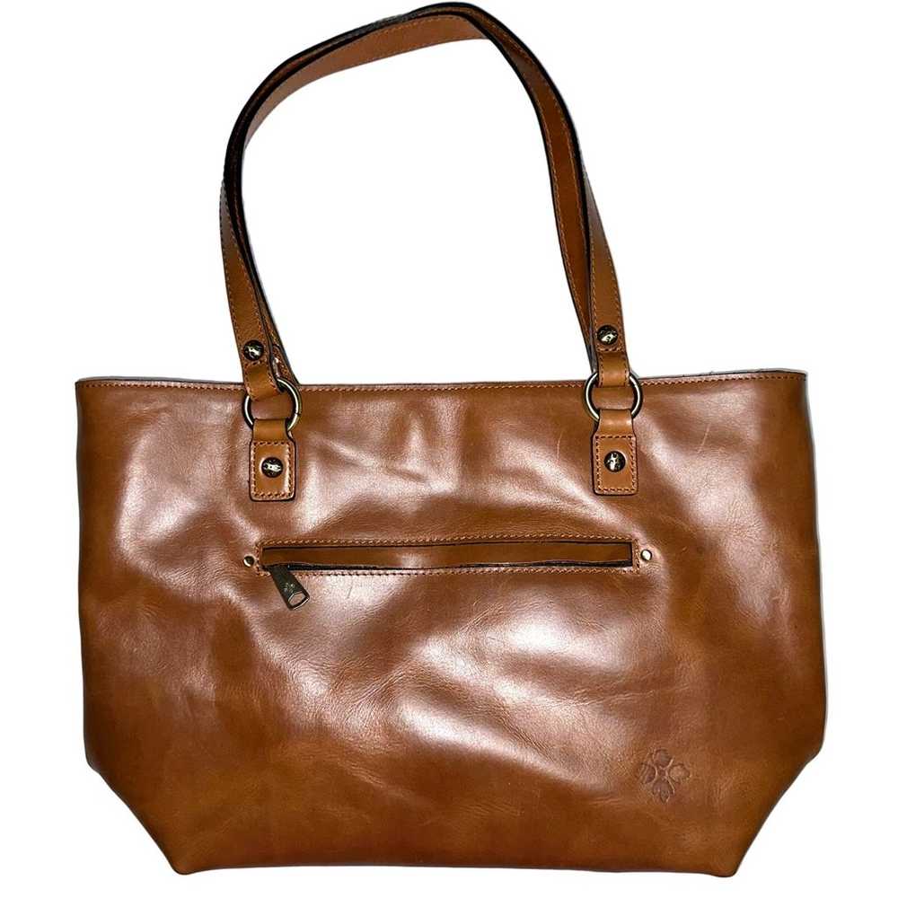 Patricia Nash Brown Alessano Heritage Leather Tot… - image 1