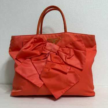 PRADA Ribbon Nylon Tote Bag