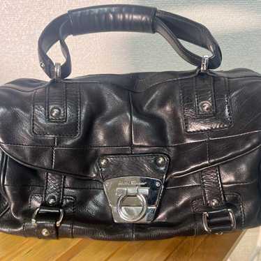 Salvatore Ferragamo Black Leather Handbag