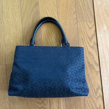 CELINE handbag black canvas