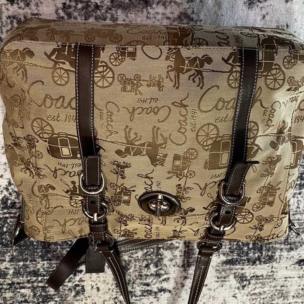 Coach Chelsea Horse And Carriage Satchel Handbag - image 5