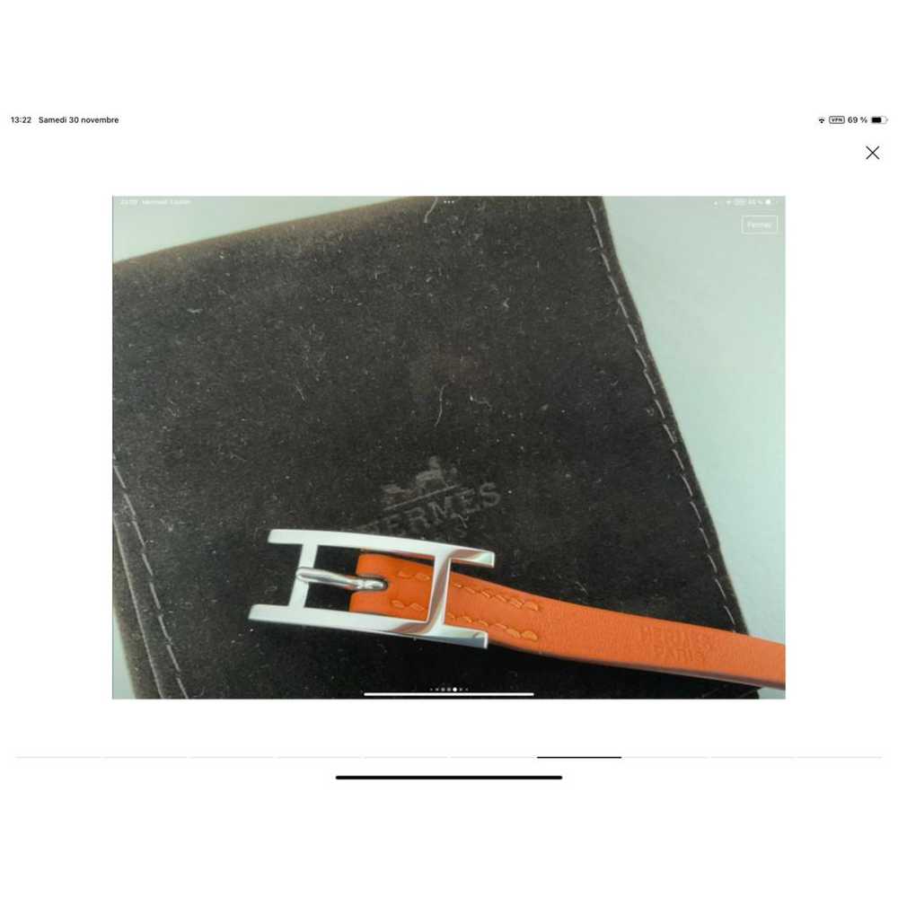 Hermès Behapi leather bracelet - image 7