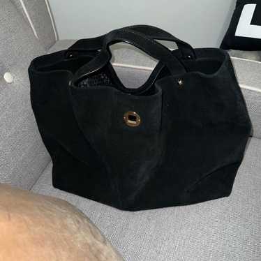 Kate Spade Willa Black Stardust Suede tote bag