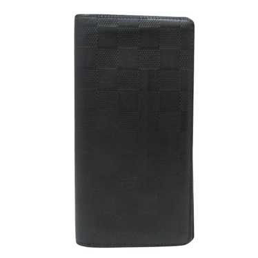 Louis Vuitton Brazza Black Canvas Wallet (Pre-Own… - image 1