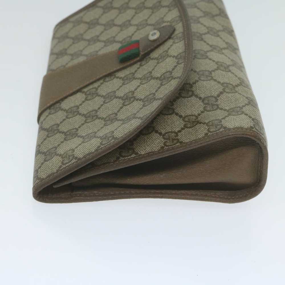 Gucci Ophidia Beige Canvas Clutch Bag (Pre-Owned) - image 10