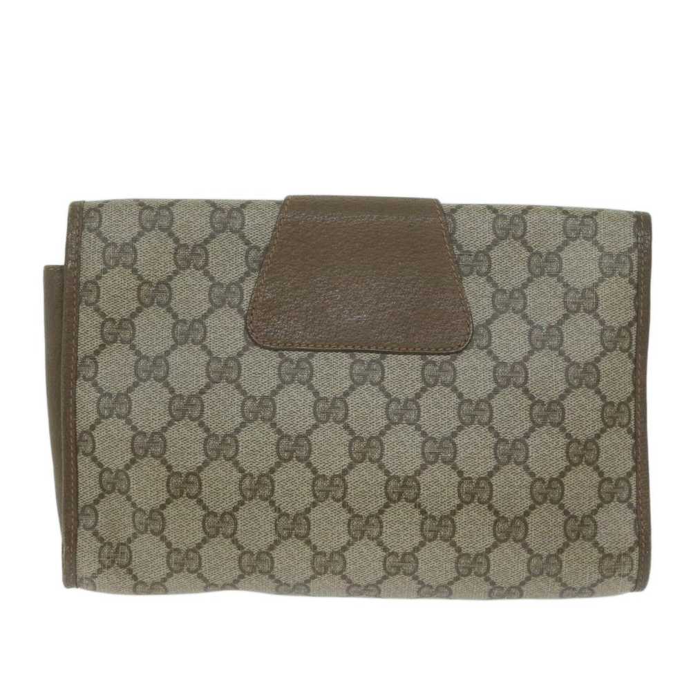 Gucci Ophidia Beige Canvas Clutch Bag (Pre-Owned) - image 2