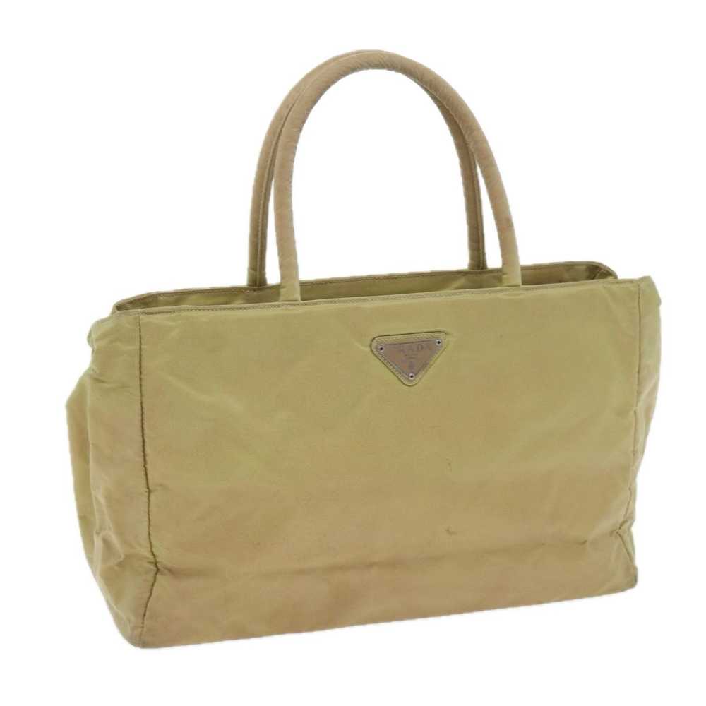 Prada Tessuto Beige Synthetic Handbag (Pre-Owned) - image 11