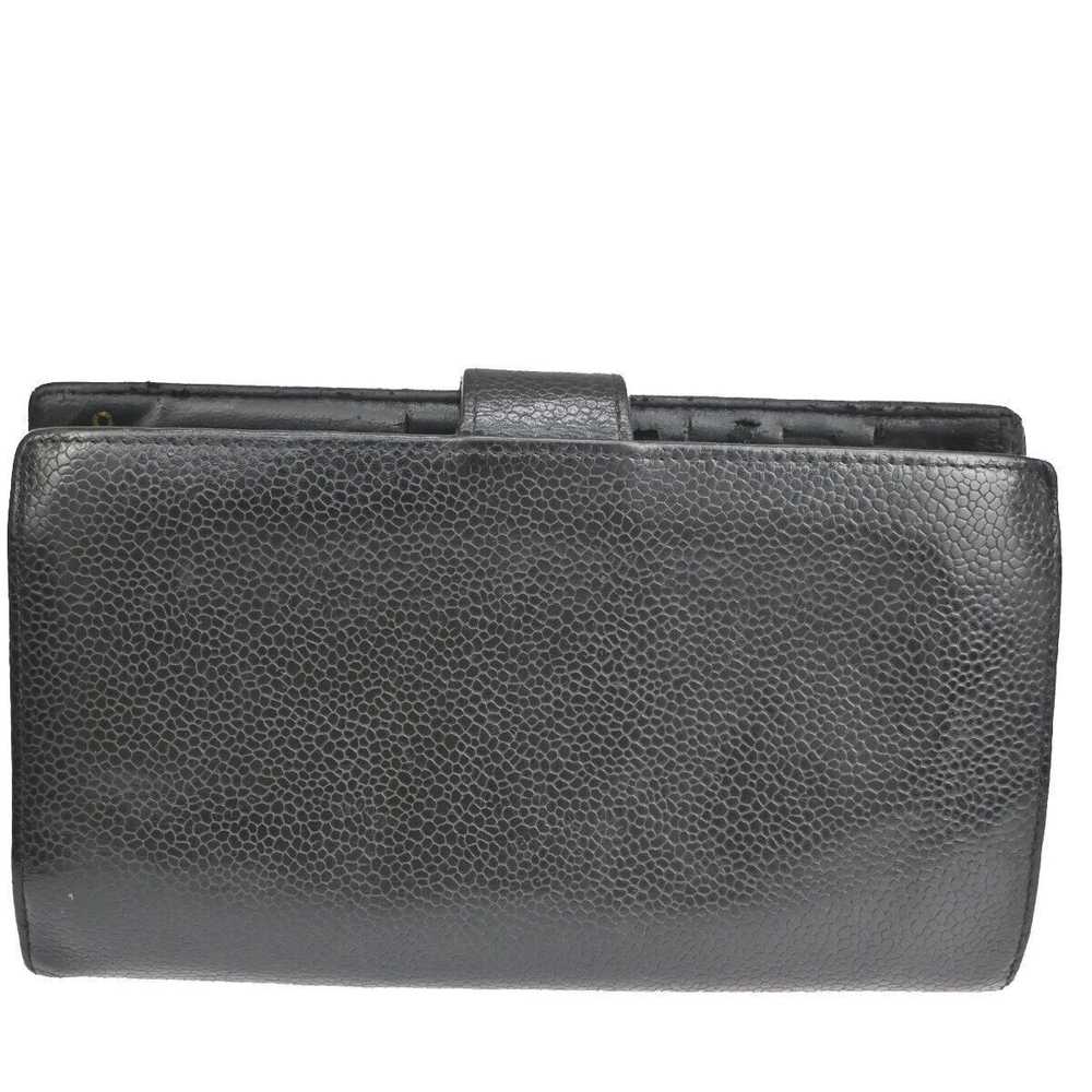 Chanel Logo Cc Black Leather Wallet (Pre-Owned) - image 2