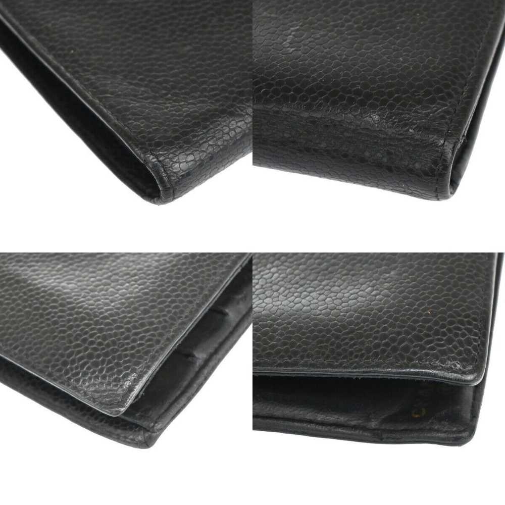 Chanel Logo Cc Black Leather Wallet (Pre-Owned) - image 5