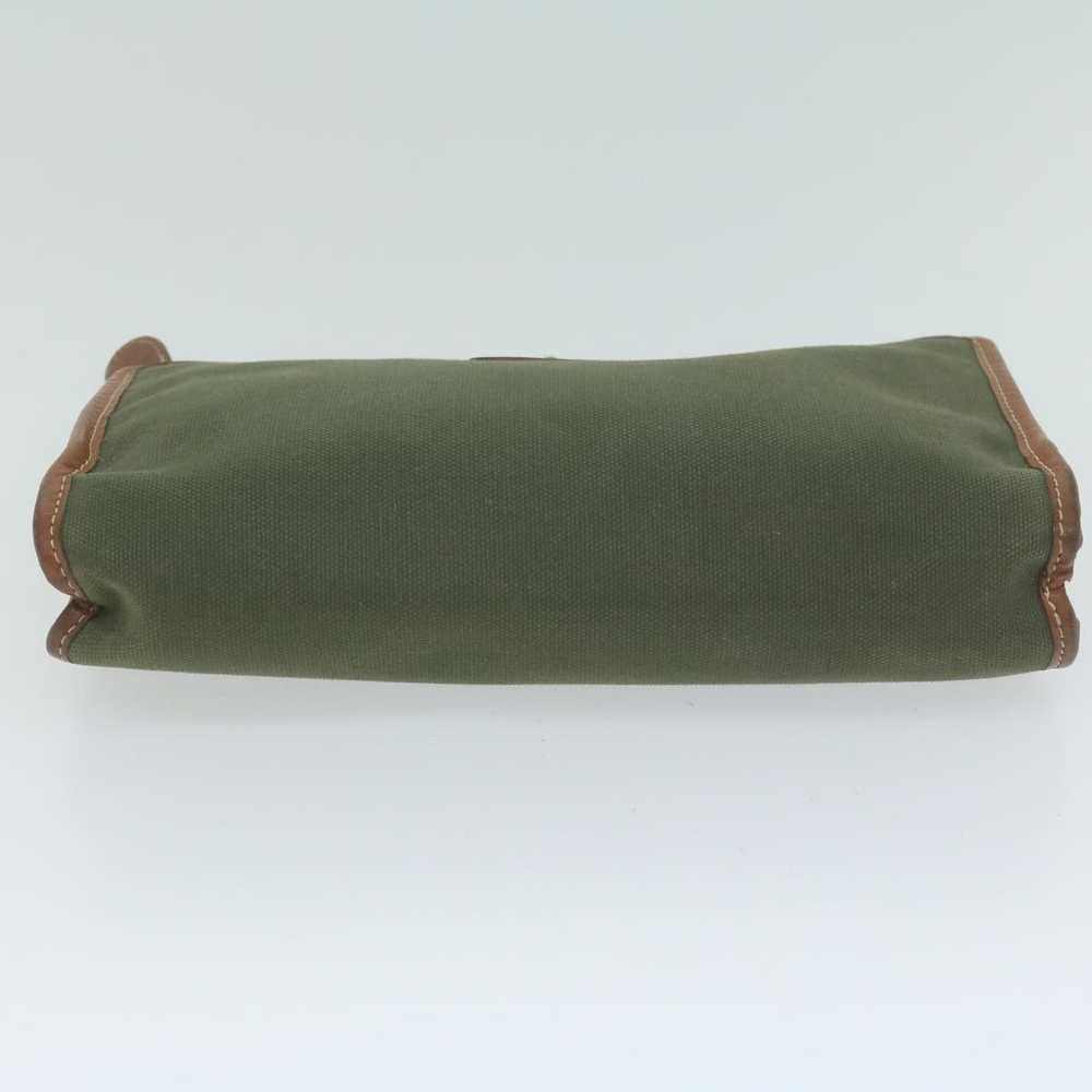 Burberry Khaki Canvas Clutch Bag (Pre-Owned) - image 3