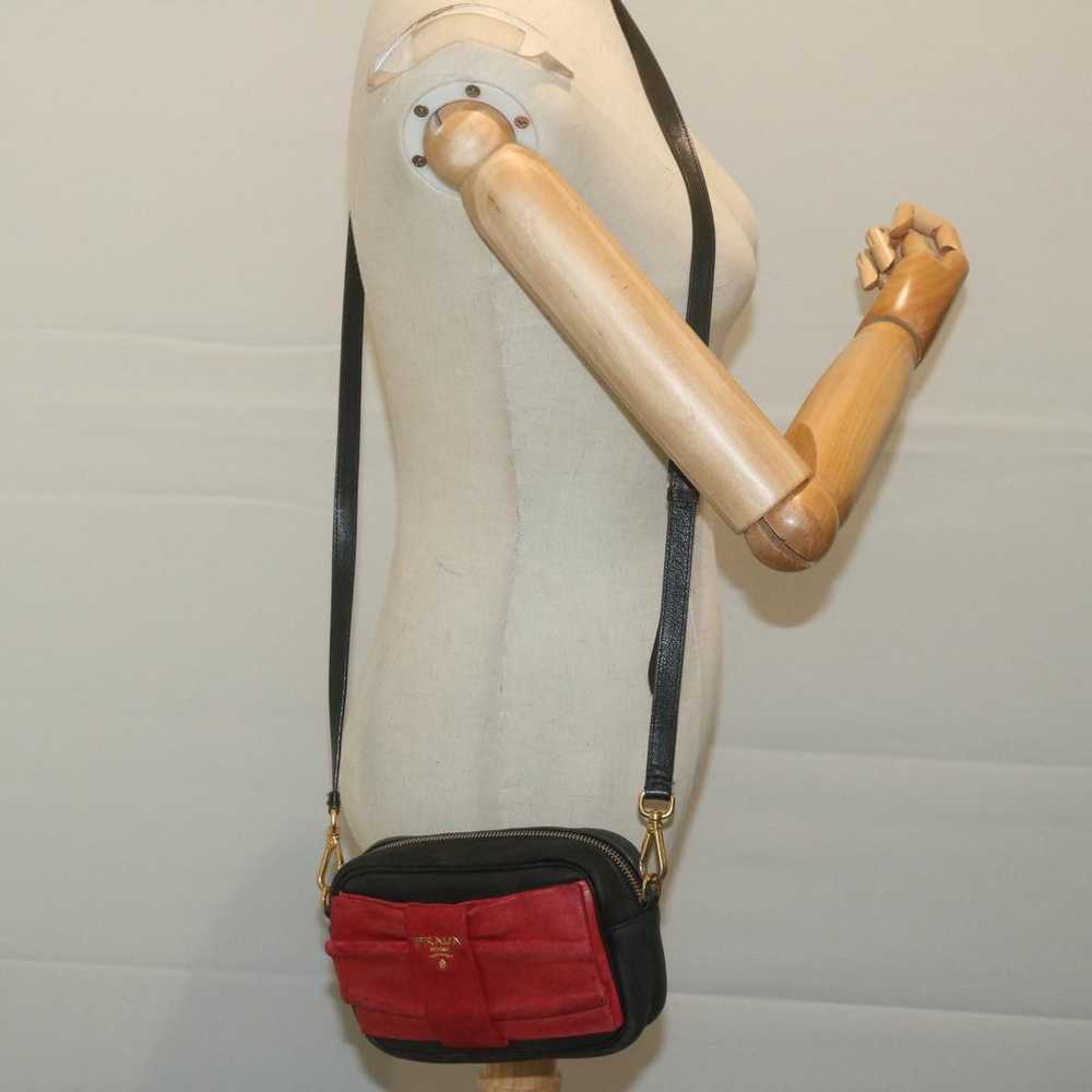 Prada Ribbon Red Leather Clutch Bag (Pre-Owned) - image 7