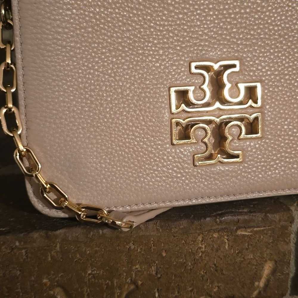 TORY BURCH Pink Britten Combo Leather Crossbody B… - image 2