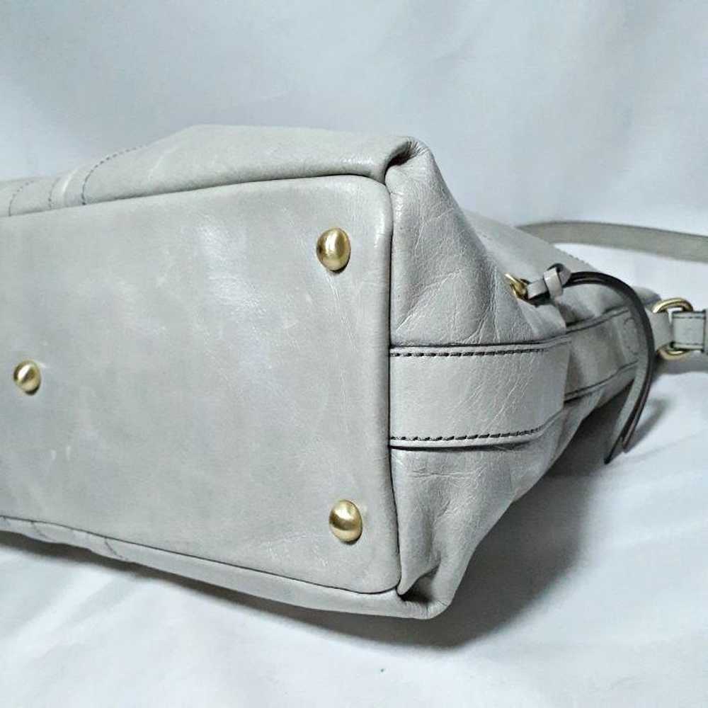 SAZABY 2way Vintage-style Leather Shoulder Tote B… - image 8