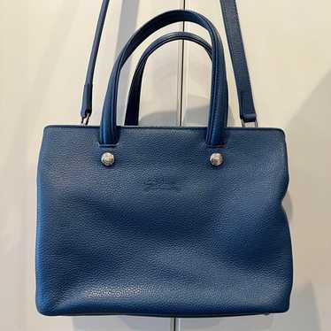 【Excellent Condition】Longchamp Blue Leather Handb… - image 1