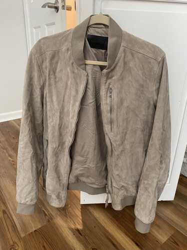 Allsaints Kemble Suede Bomber Jacket