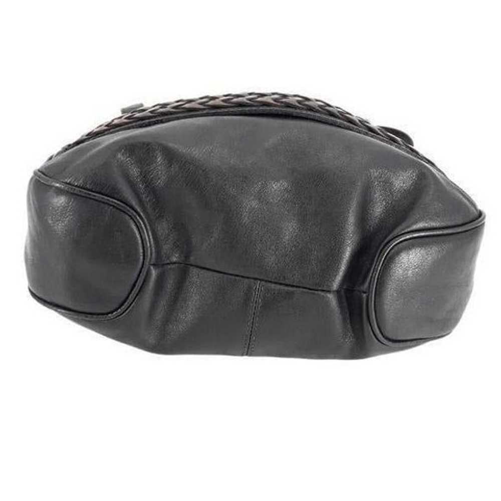 Cassis Genuine Italian Leather Black Shoulder Bag… - image 10