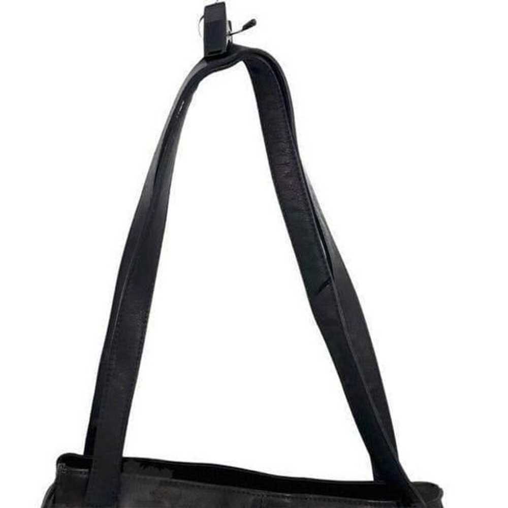 Cassis Genuine Italian Leather Black Shoulder Bag… - image 12