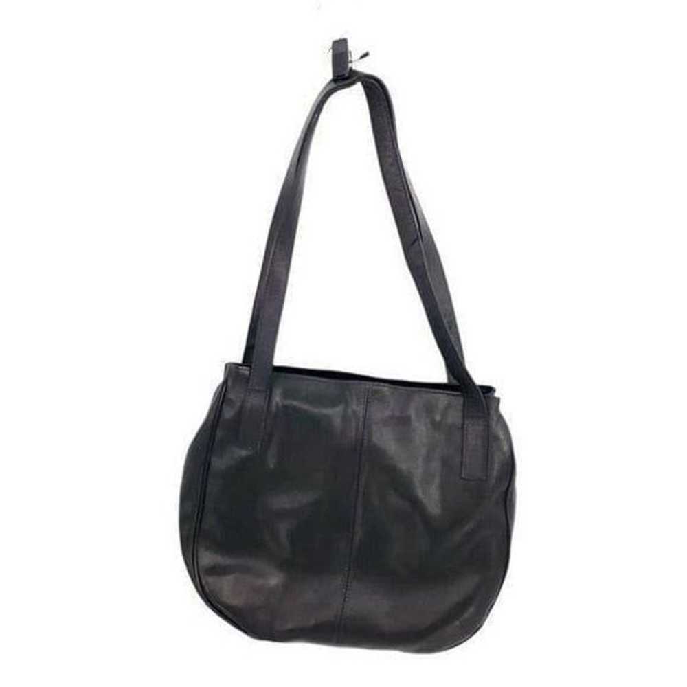 Cassis Genuine Italian Leather Black Shoulder Bag… - image 3