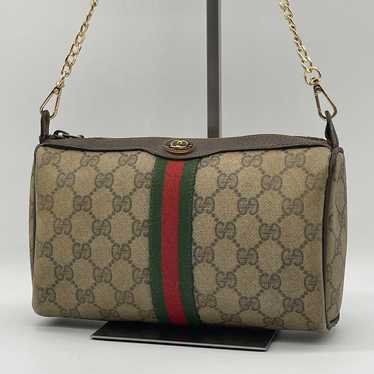 GUCCI GG Pattern Sherry Line Clutch Bag PVC