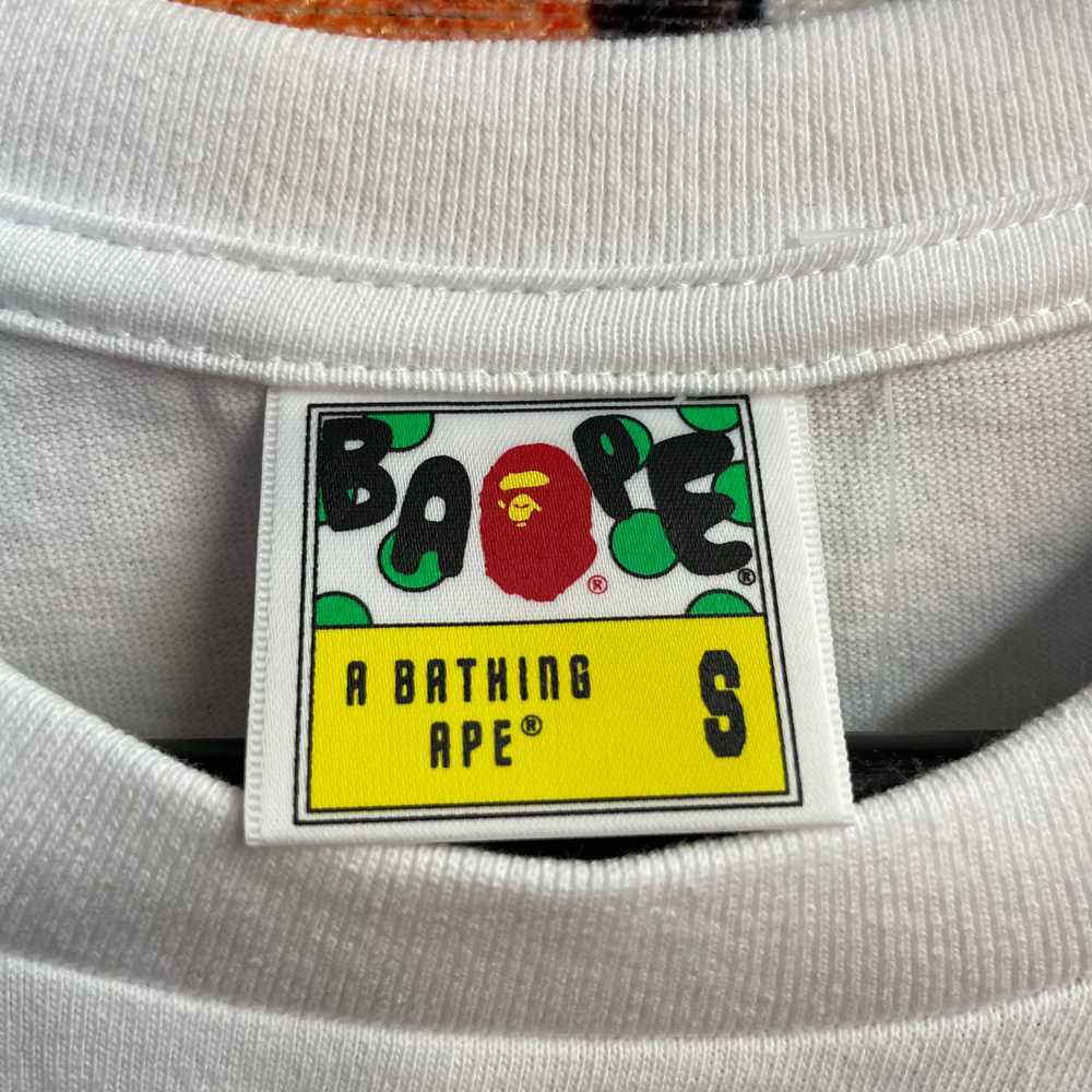 Bape Bape Logo Check Big Ape Head Tee - image 3