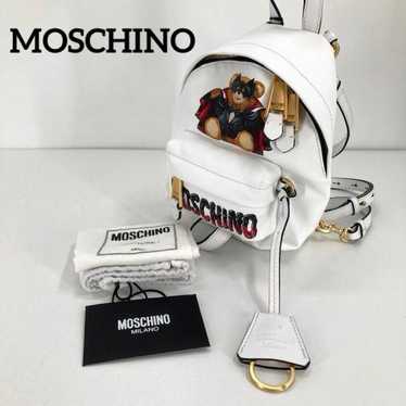 MOSCHINO 20SS Bad Teddy Bear Mini Backpack White A