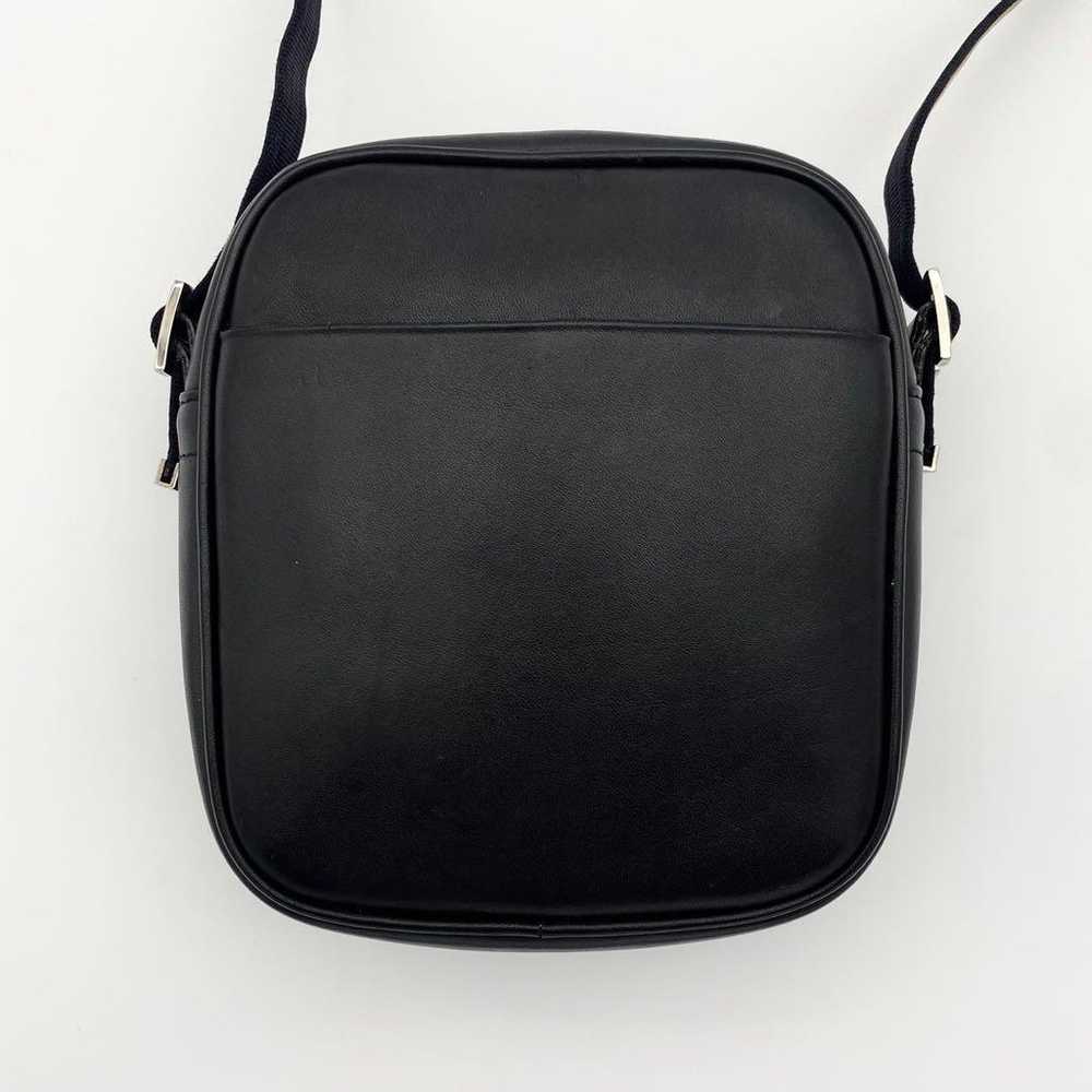 CELINE Shoulder Bag, Logo Line, Black, Leather, S… - image 2