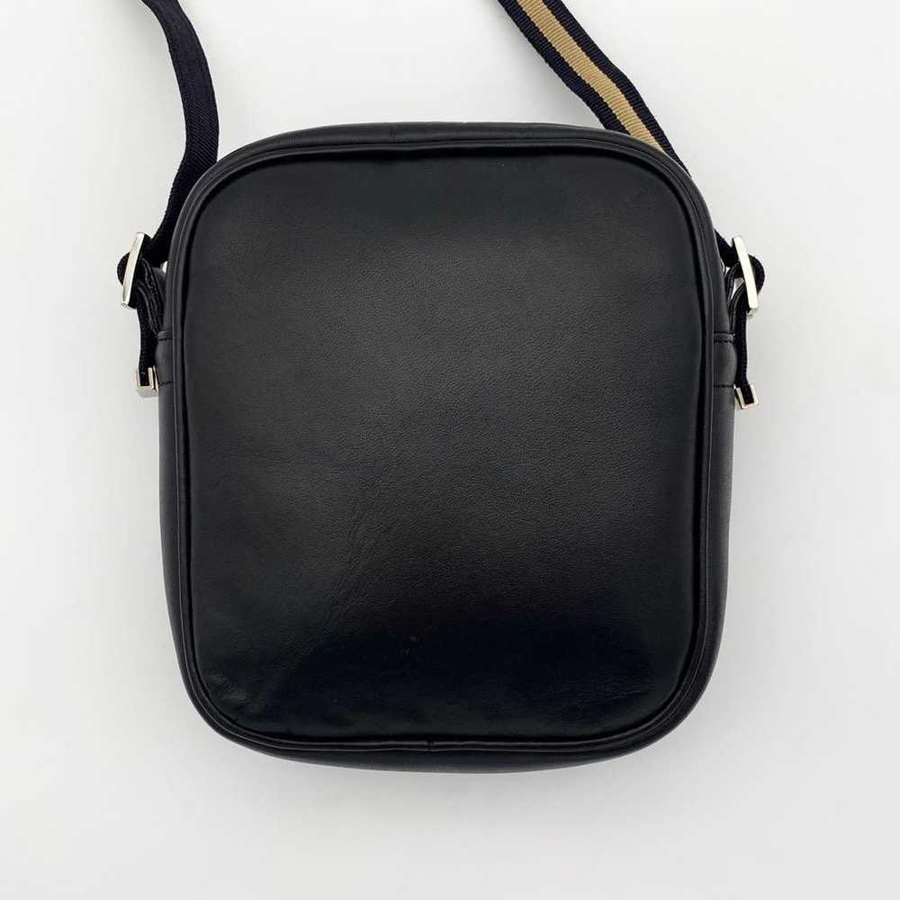 CELINE Shoulder Bag, Logo Line, Black, Leather, S… - image 3