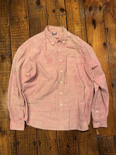 18 East 18 East Wolf Button Down Pink Dabu Dyed Ox