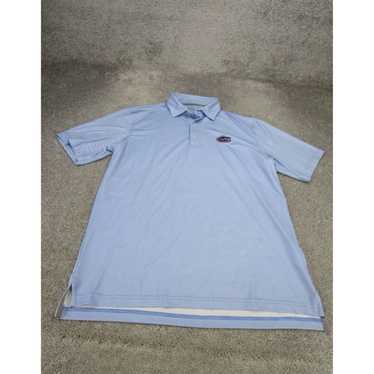 Vintage Blue Stretch Golf Performance Mens Medium 