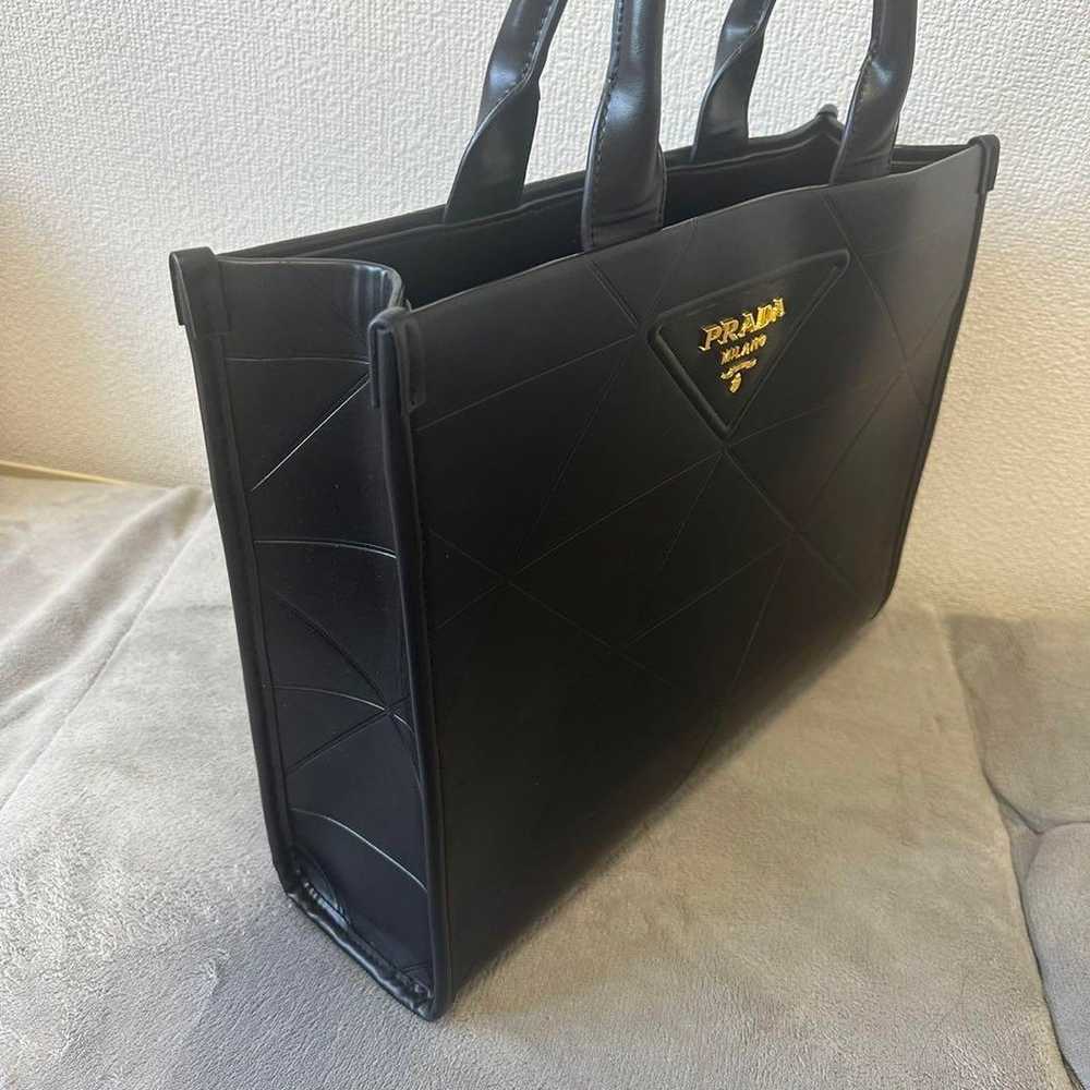 PRADA Tote Bag Metal Logo - image 2