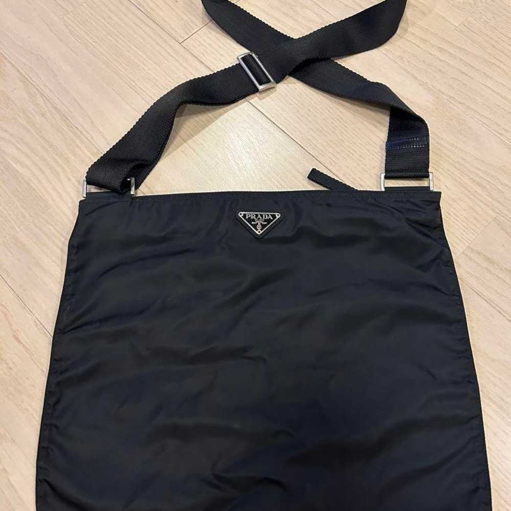 【Beautiful Condition】Prada Triangle Logo Nylon Bl… - image 1