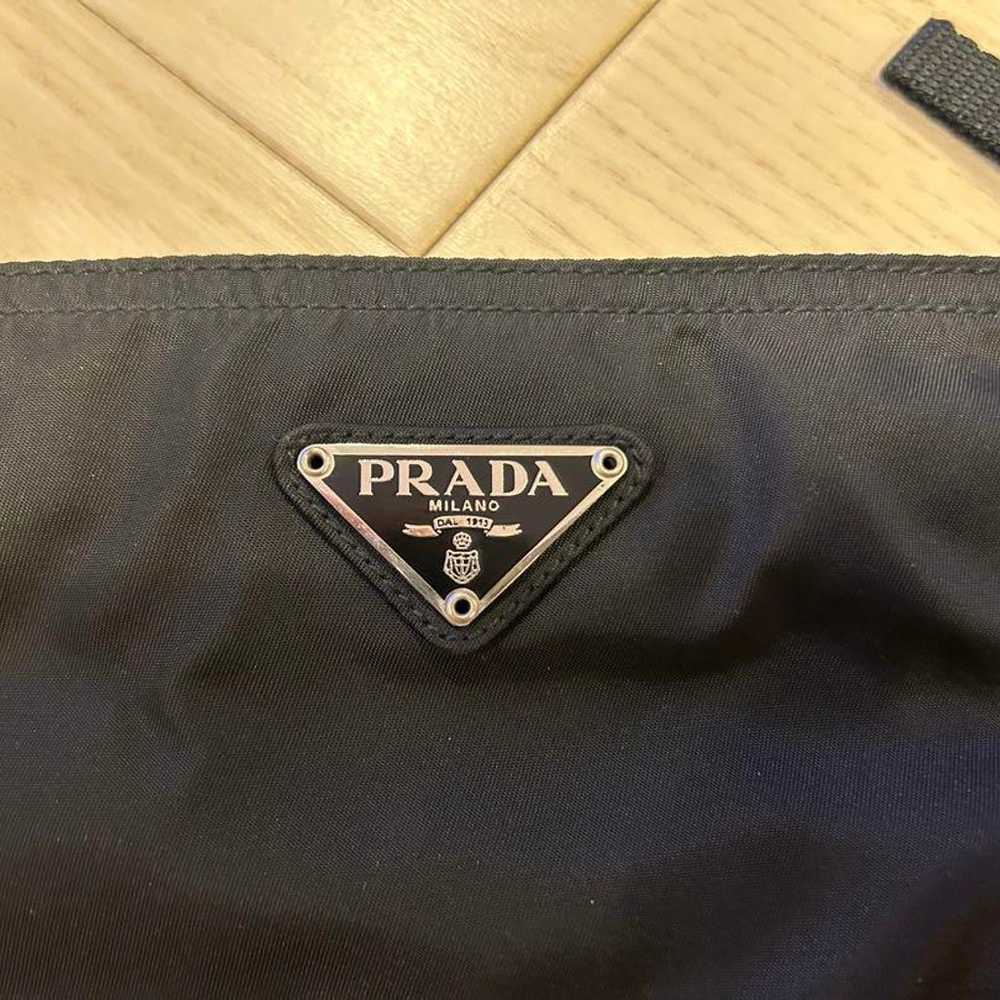 【Beautiful Condition】Prada Triangle Logo Nylon Bl… - image 5