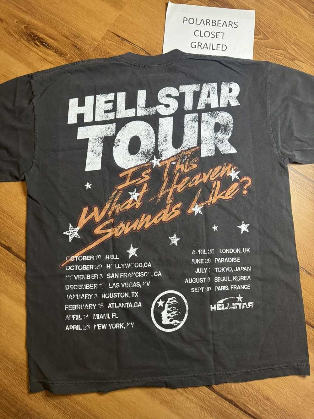 HELLSTAR Hellstar Biker Tour Vintage Black Tee - image 3