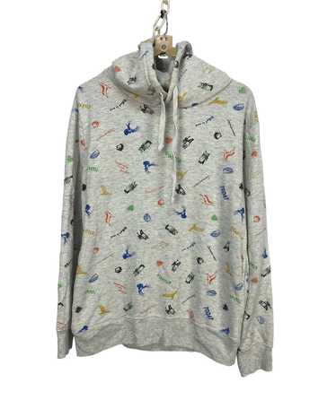 Japanese Brand × Streetwear Fullprint hoodie pull… - image 1