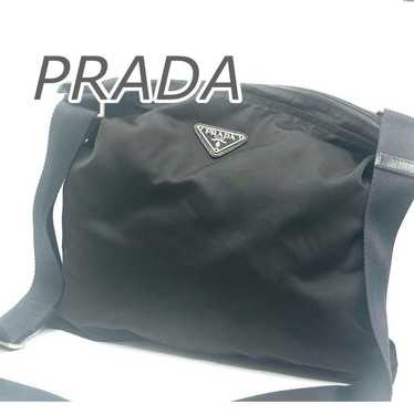 PRADA Shoulder Bag Nylon Crossbody Black