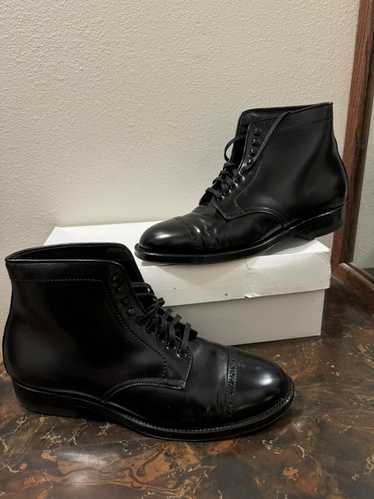 Alden Alden Perforated Cap Toe Boots Black Shell C