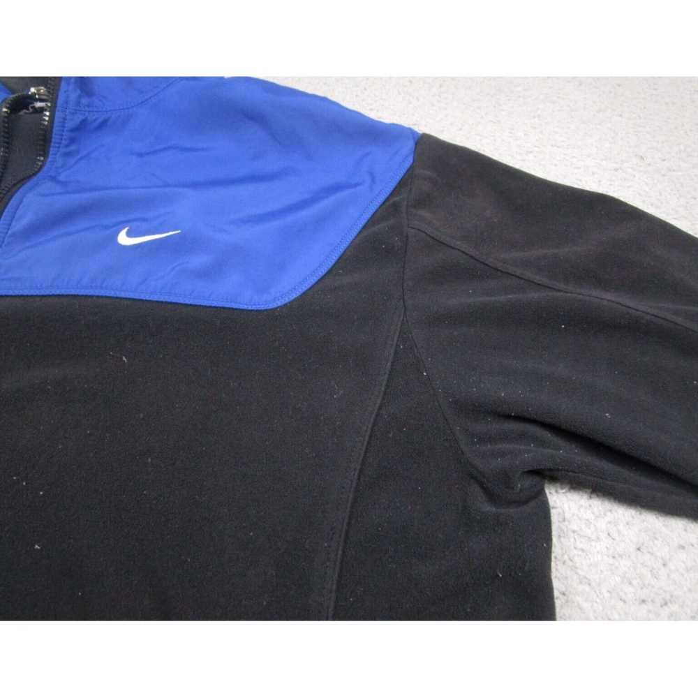 Nike Mens Black Large Vintage Nike Fleece 1/4 Zip… - image 2