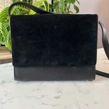 Everlane Petra Crossbody - Leather and Suede - Bla