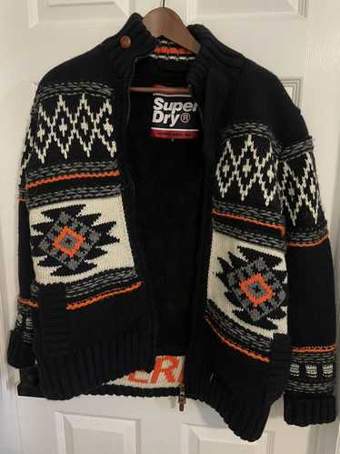 Superdry Superdry heavy knitted zipper jacket