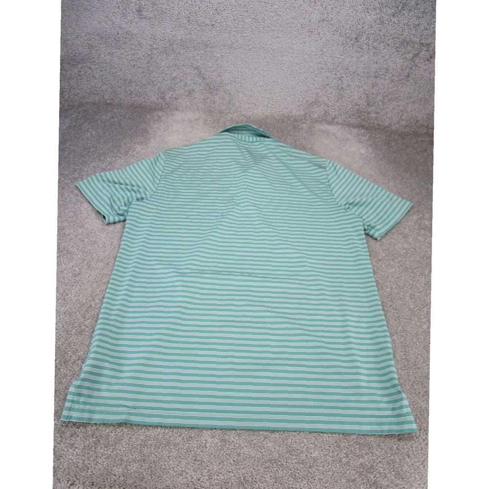 Adidas Authentic Mens Medium Striped Green Golf S… - image 3