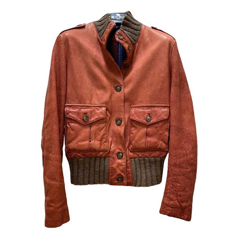 Delan Leather peacoat - image 1