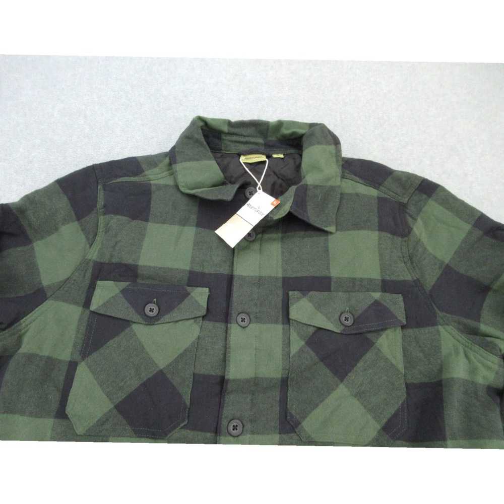 J Brand Mens XL Green Plaid Long Sleeve Quilted B… - image 3