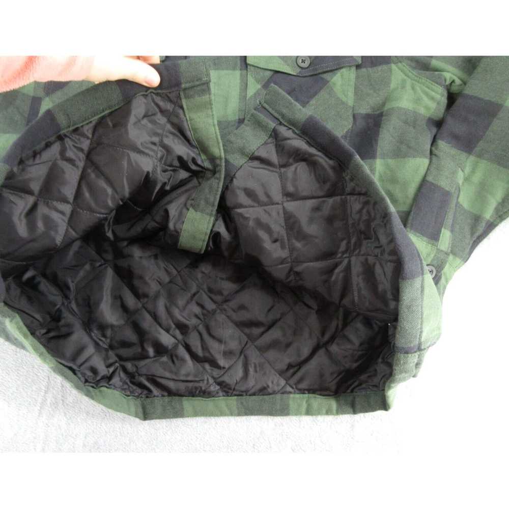 J Brand Mens XL Green Plaid Long Sleeve Quilted B… - image 6