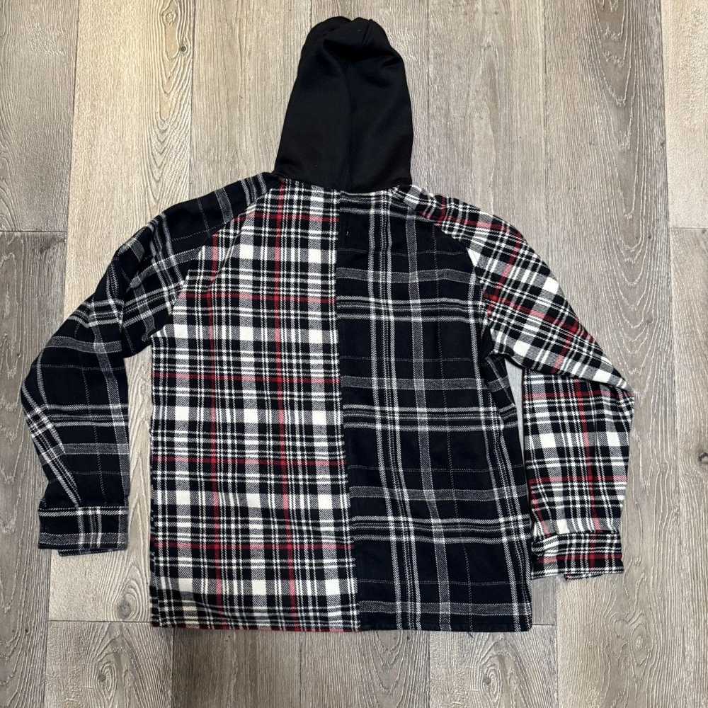 Costume Made × Handmade Redacted flannel hoodie - image 4