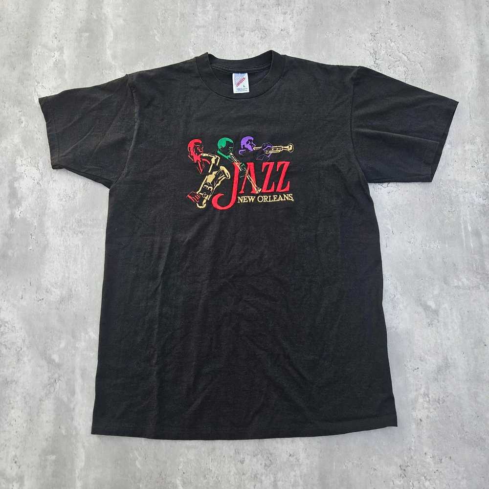 Jerzees Vintage Y2K New Orleans Jazz Men's Large … - image 1