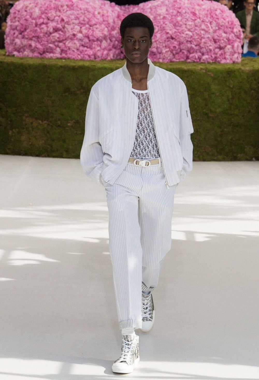 Dior × Kim Jones Dior homme 2019 white silk organ… - image 2